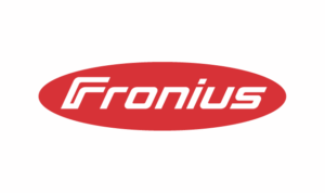 Das Logo des Unternehmens Fronius.