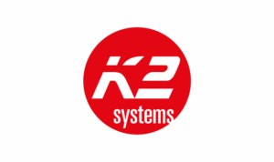 Das Logo des Unternehmens K2 Systems.