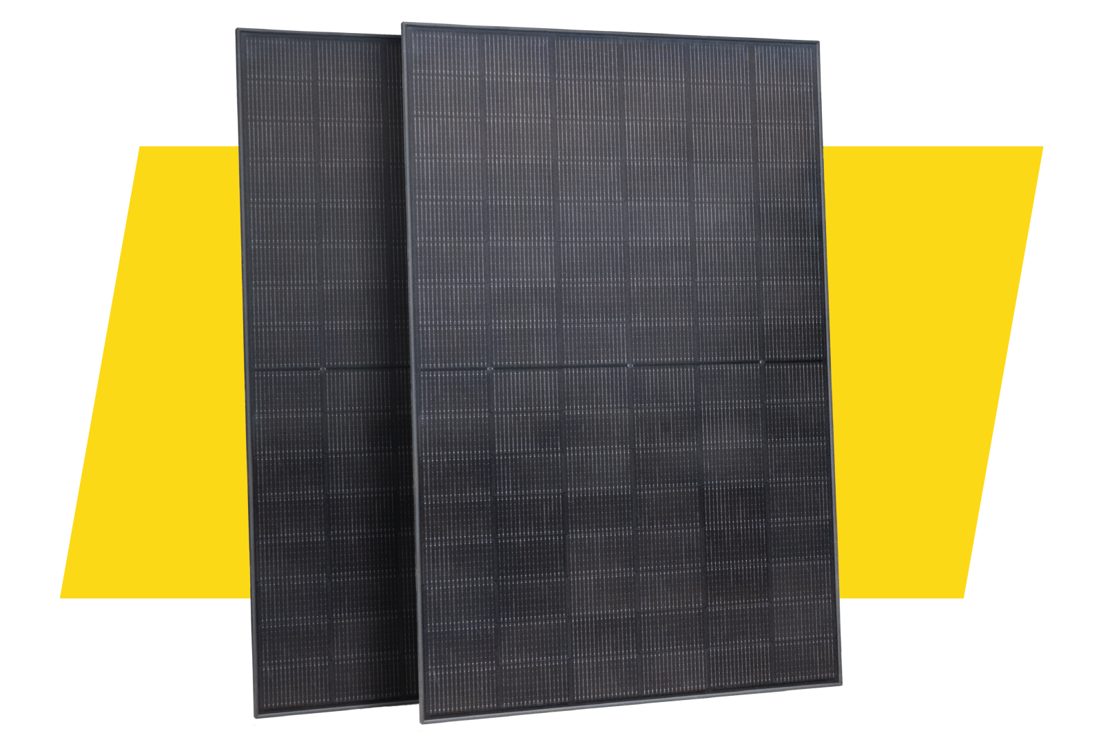 Produktdarstellung: PV-Module in all Black Optik.